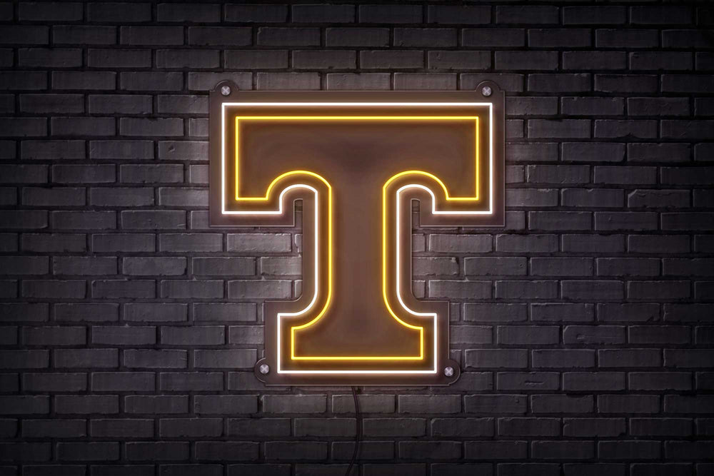 Tennessee Power T LED Neon Sign Large [24x24] - Officially Licensed - Sky Lotz Custom Signs