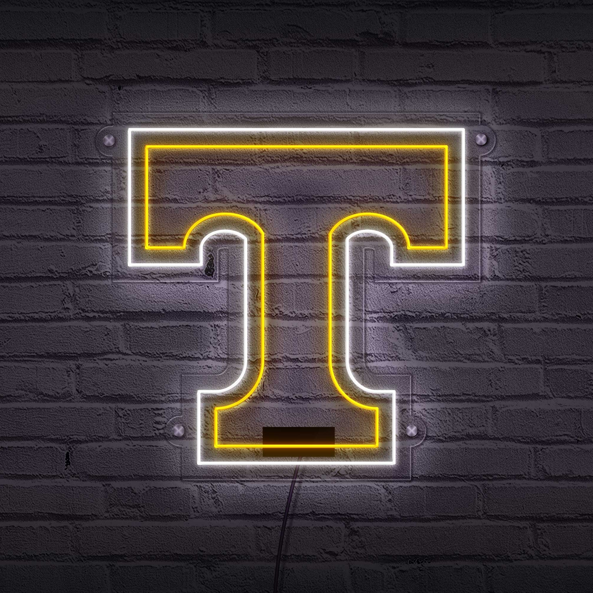 Tennessee Power T LED Neon Sign Large [24x24] - Officially Licensed - Sky Lotz Custom Signs