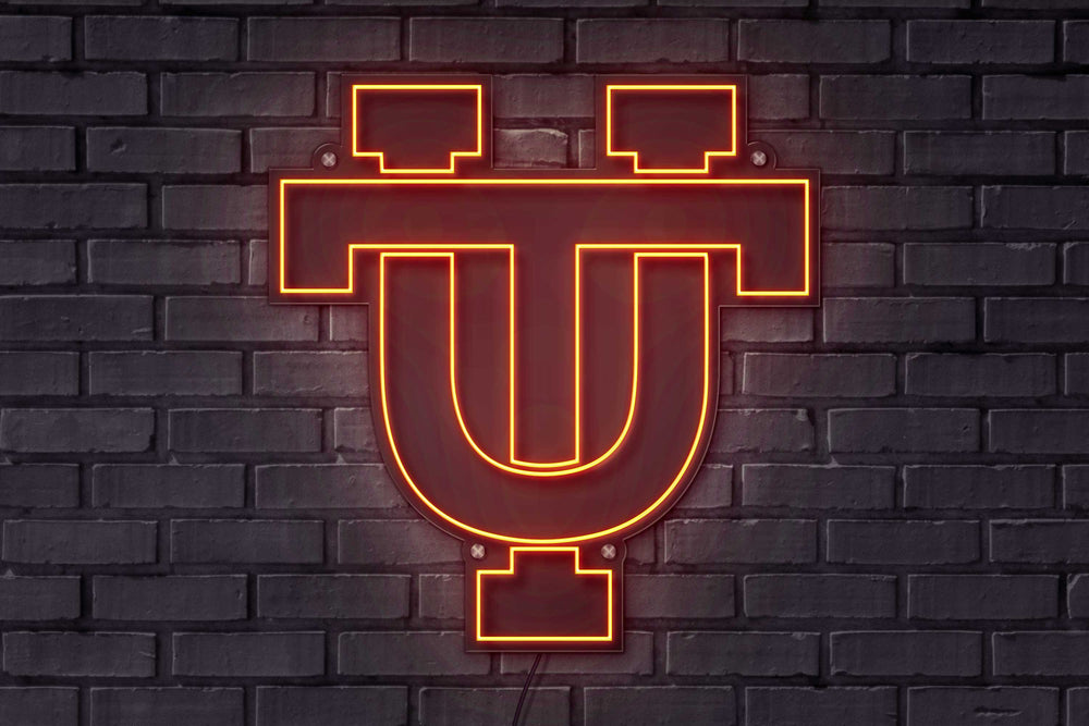 Tennessee UT Interlock LED Neon Sign Large [23x23] - Officially Licensed - Sky Lotz Custom Signs