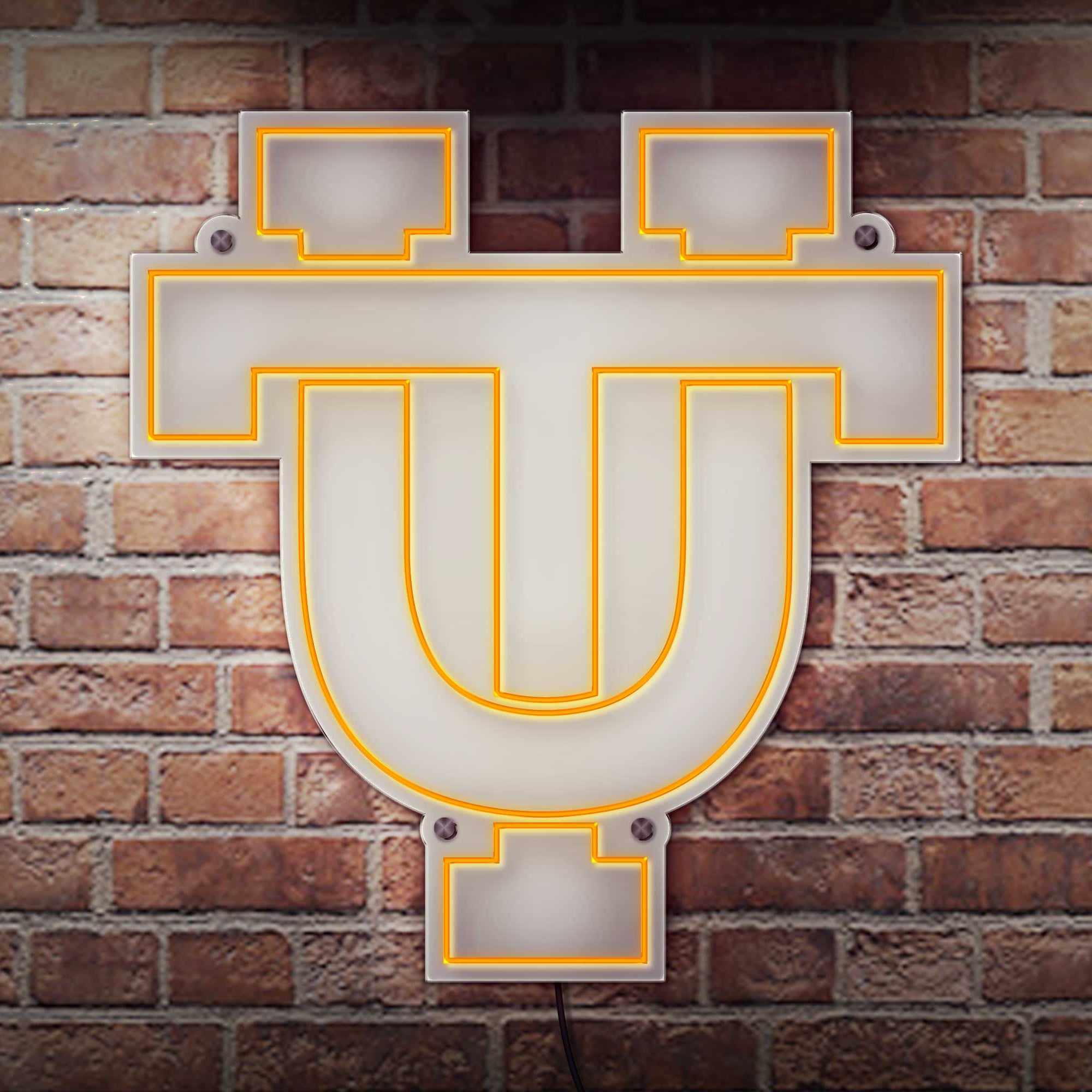 Tennessee UT Interlock LED Neon Sign Large [23x23] - Officially Licensed - Sky Lotz Custom Signs